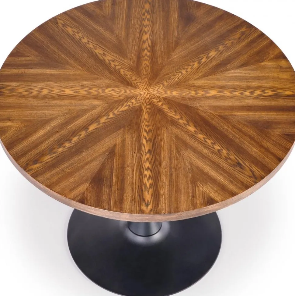 Matbord runt valnöt - svart 100 cm - Towson + Möbeltassar