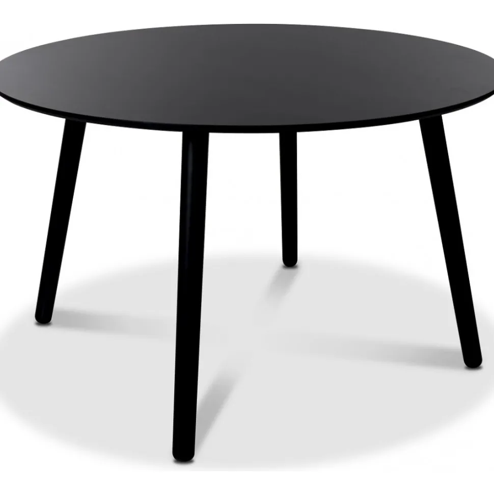 Matbord svart Ø120 cm - Rosvik + Fläckborttagare för möbler