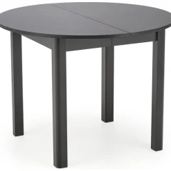 Matbord svart förlängningsbart 102-142 cm