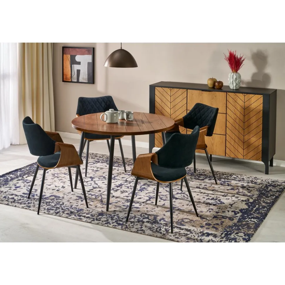 Matbord valnöt Ø105 cm