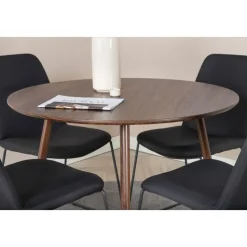 Matbord valnöt Ø100 cm - Plaza + Möbeltassar