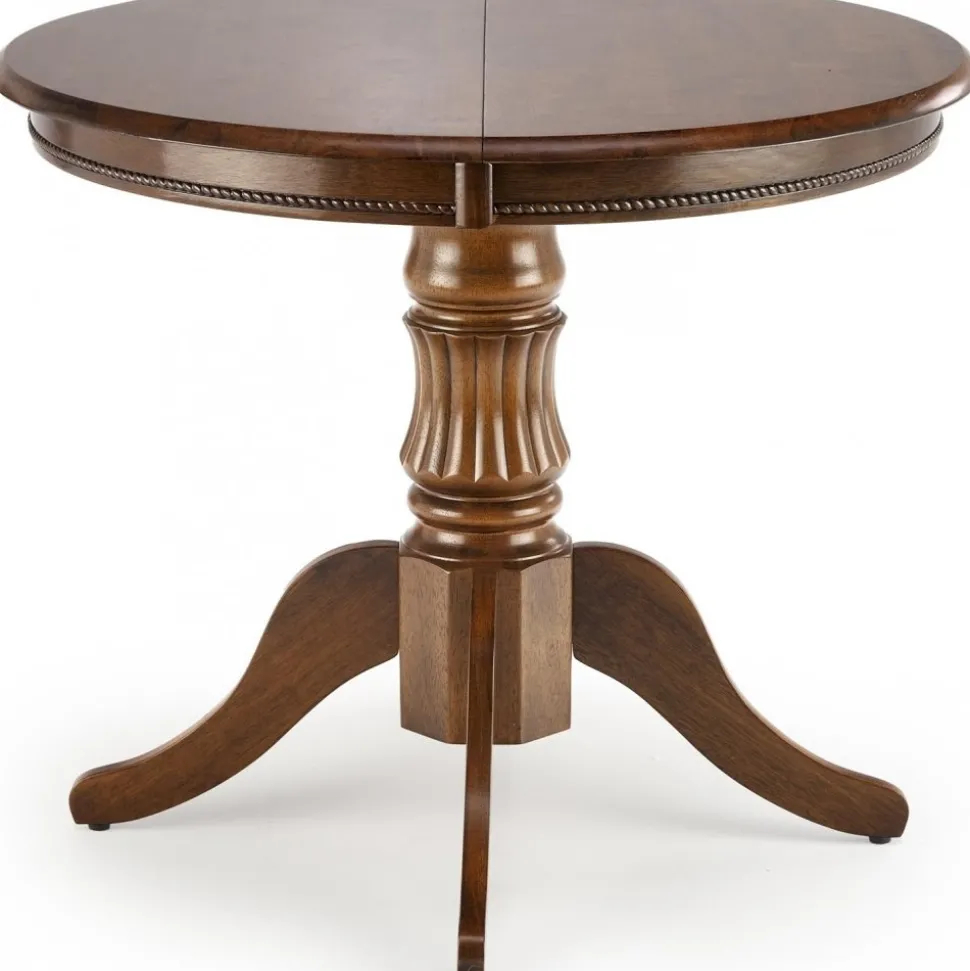 Matbord valnöt förlängningsbart 90-124 cm + Möbeltassar