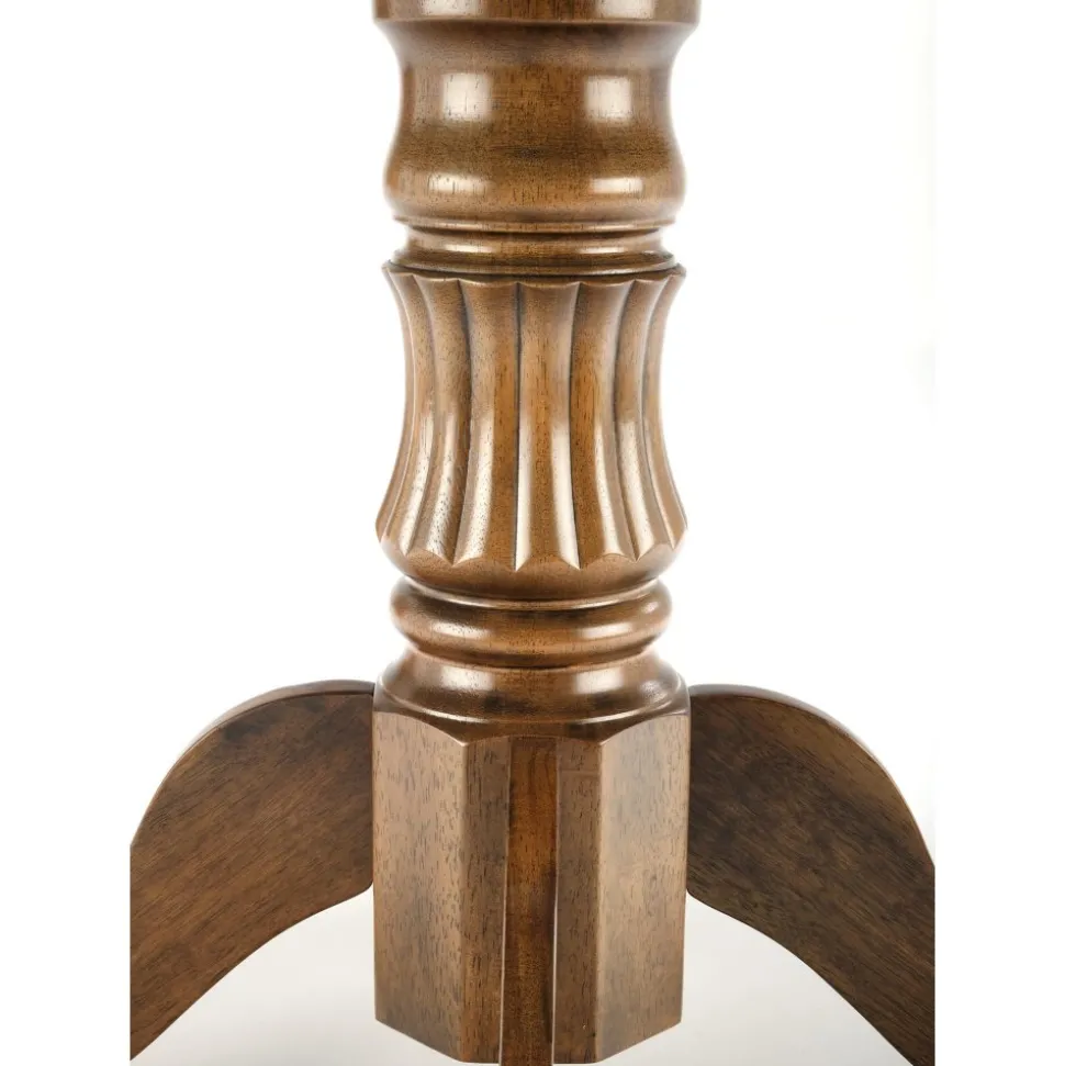 Matbord valnöt förlängningsbart 90-124 cm + Möbeltassar