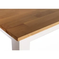 Matbord 180x90 cm - vit / oljad ek