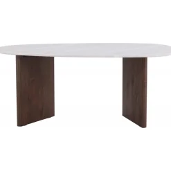 Matbord 180x90 cm Brunt / ljusgrå Grönvik + Textilrengöring för möbler