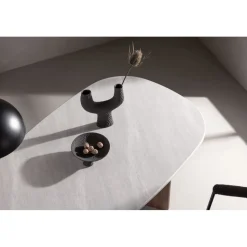 Matbord 180x90 cm Brunt / ljusgrå Grönvik + Textilrengöring för möbler