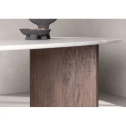 Matbord 180x90 cm Brunt / ljusgrå Grönvik + Textilrengöring för möbler