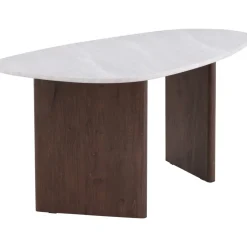 Matbord 180x90 cm Brunt / ljusgrå Grönvik + Möbeltassar