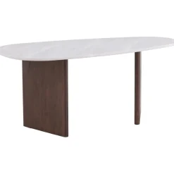 Matbord 180x90 cm Brunt / ljusgrå Grönvik + Möbeltassar