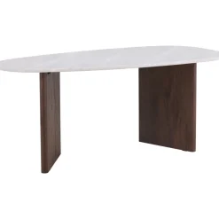 Matbord 180x90 cm Brunt / ljusgrå Grönvik + Möbeltassar