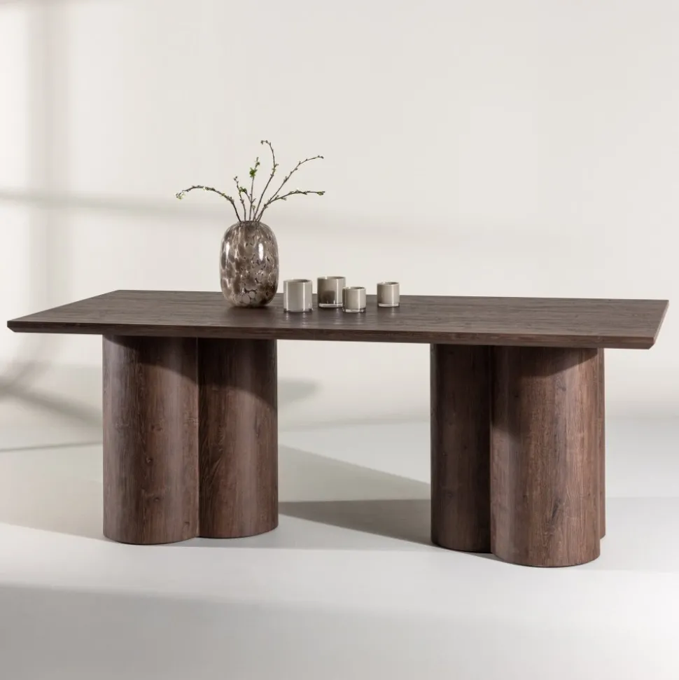 Matbord 210x100 cm valnöt - Olivia