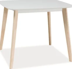 Matbord 80x90 cm Vit/ek - Salma