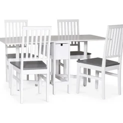 Matgrupp - Klaffbord med 4 stolar stolar Fårö + 4.00 x Stolsdyna