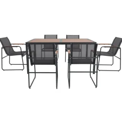 Matgrupp; 6 stolar med bord - Lagun