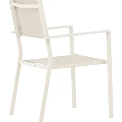 Matgrupp; 6 stolar och matbord 205 x 90 cm beige - Copacabana