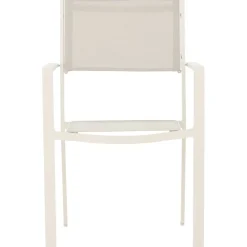 Matgrupp; 6 stolar och matbord 205 x 90 cm beige - Copacabana