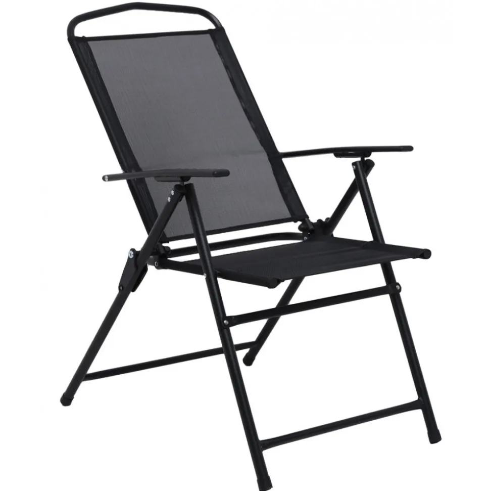 Matgrupp; bord med 6 st positionsstolar och parasoll + Textilskydd för utemöbler