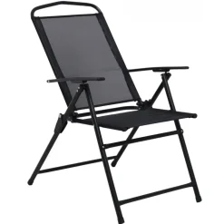 Matgrupp; bord med 6 st positionsstolar och parasoll