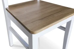 Matgrupp; Bord med 6 st stolar med eksits Vit / Oljad ek - Dalön