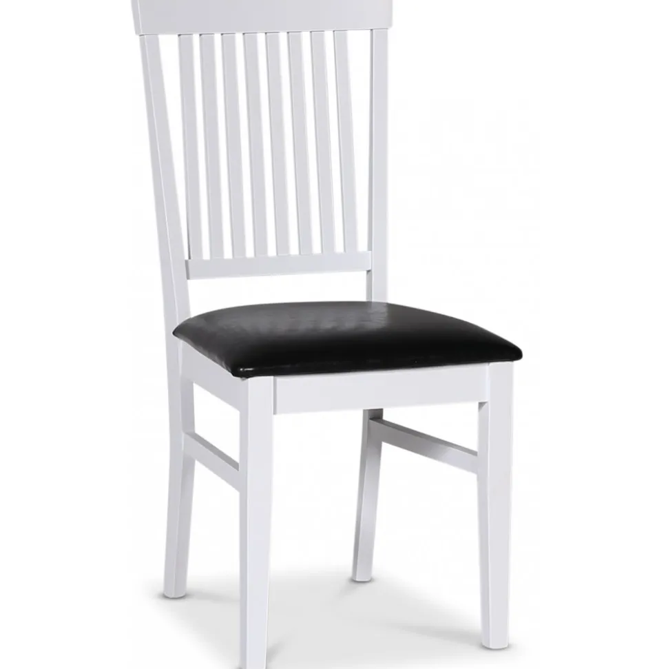 Matgrupp; bord 180x90 cm - Vit / oljad ek med 6 st stolar - Fårö + 6.00 x Stolsdyna