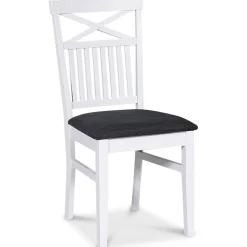 Matgrupp; bord 180x90 cm - Vit / oljad ek med 6 st stolar - Fårö + 4.00 x Möbeltassar