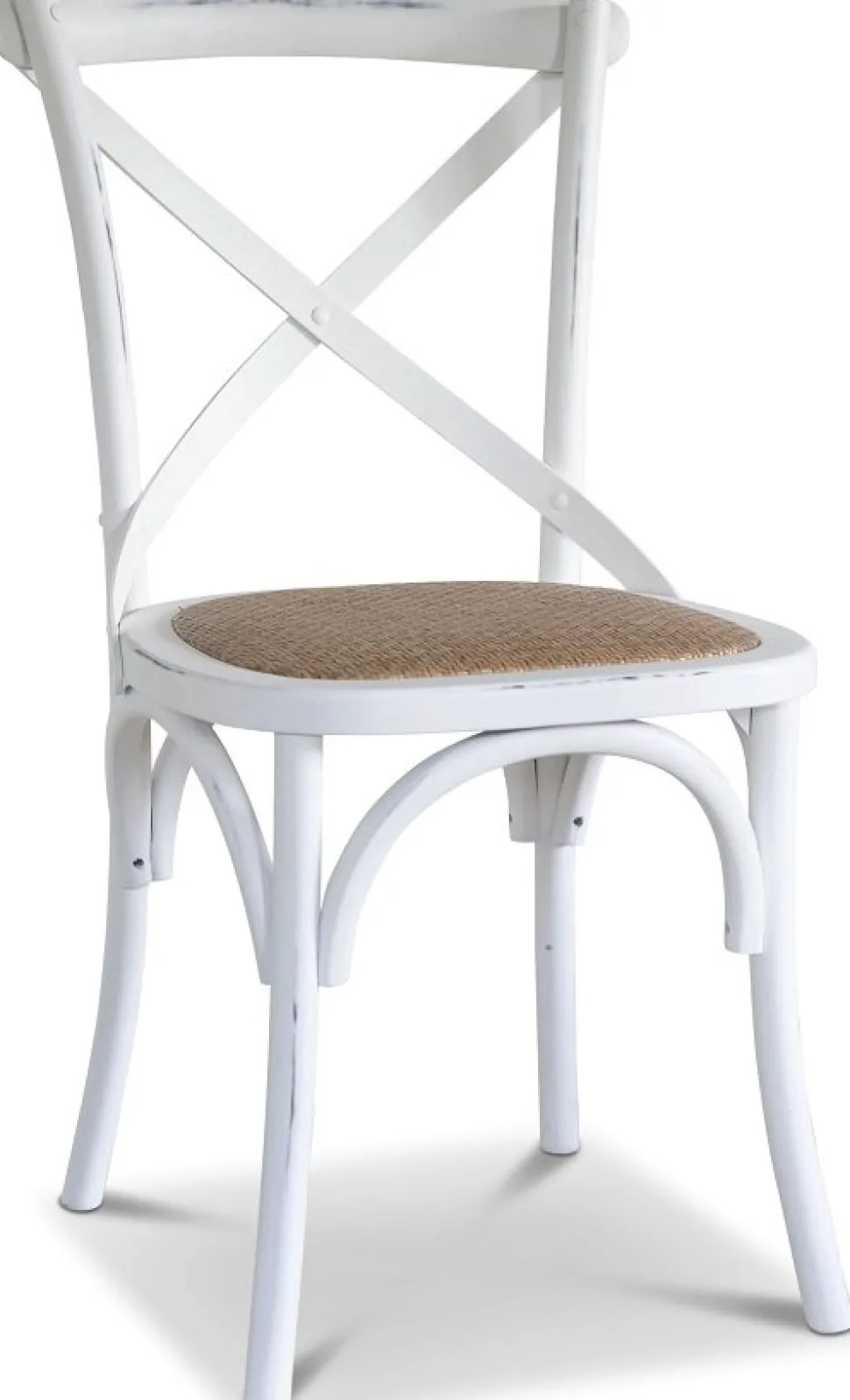 Matgrupp; Bord 180x90 cm med 6 st vita gaston stolar