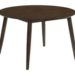 Matgrupp Florence i valnöt; runt matbord med 4 st stolar + 3.00 x Möbeltassar