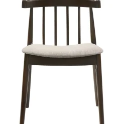 Matgrupp Florence i valnöt; runt matbord med 4 st stolar + 3.00 x Möbeltassar