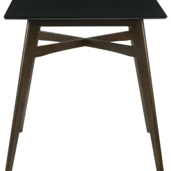 Matgrupp Florence Barbord 90x90 med 4 barstolar - Valnöt/svart