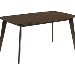 Matgrupp i valnöt; bord 150 x 90 cm med 4 st stolar + 3.00 x Möbeltassar