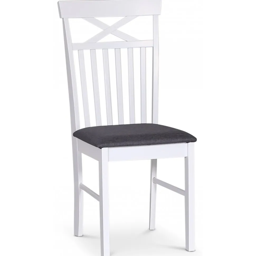 Matgrupp klaffbord Vit / Ek med fyra stolar - Fårö