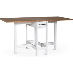 Matgrupp; Klaffbord Vit / Ek med 4 st Alice stolar - Fårö