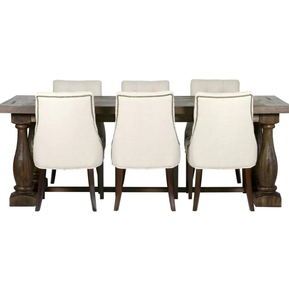 Matgrupp: Lamier matbord - brun + 6 st Tuva europa ver II stolar + 4.00 x Möbeltassar