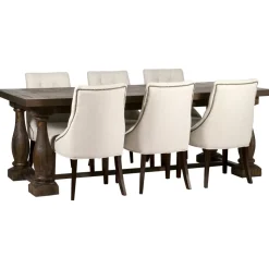 Matgrupp: Lamier matbord - brun + 6 st Tuva europa ver II stolar + 6.00 x Stolsdyna