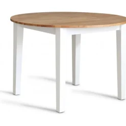 Matgrupp: Läckö matbord, runt - vit / oljad ek + 4 st Selma stol - vit / oljad ek + 4.00 x Stolsdyna