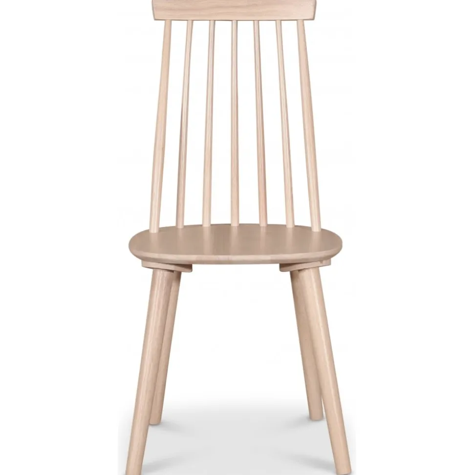 Matgrupp PiPi runt matbord Ø150 cm inkl 4 st Dalsland pinnstol - Whitewash