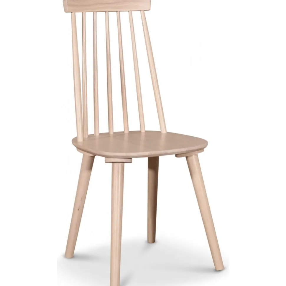 Matgrupp PiPi runt matbord Ø150 cm inkl 4 st Dalsland pinnstol - Whitewash