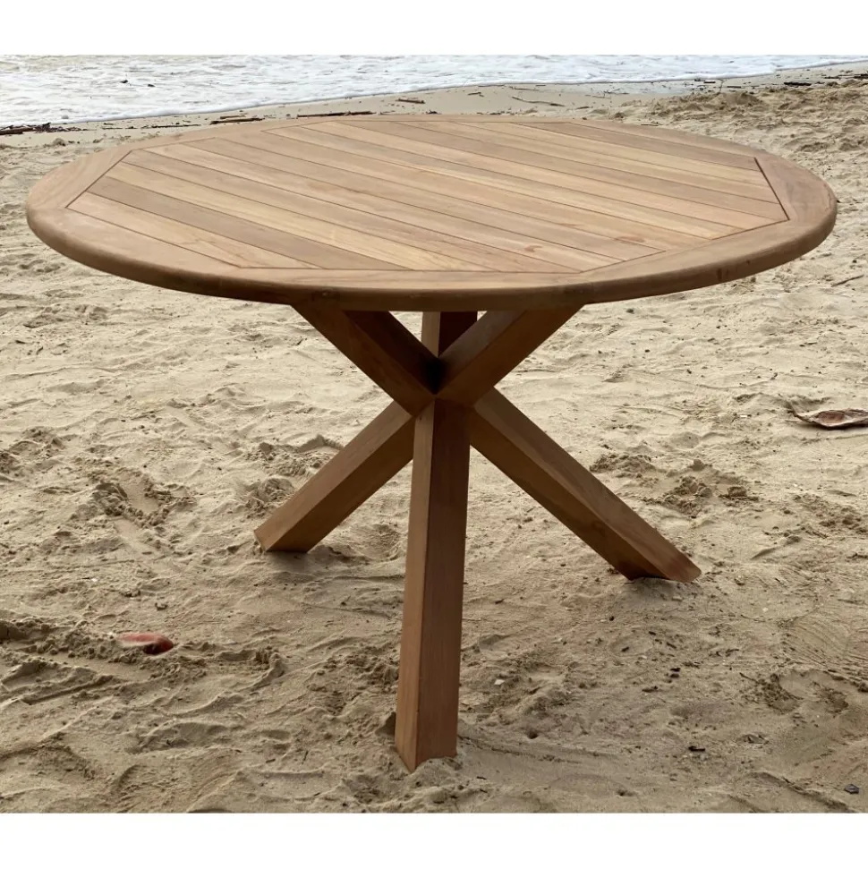 Matgrupp Saltö: Saltö runt bord Ø120 cm inklusive 4 st teakstolar