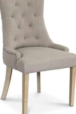 Matstol beige med träben - Tuva + Fläckborttagare för möbler