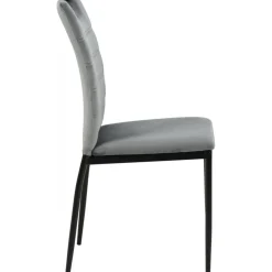 Matstol i grå sammet