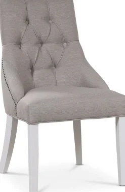 Matstol med handtag (Beige/vit)