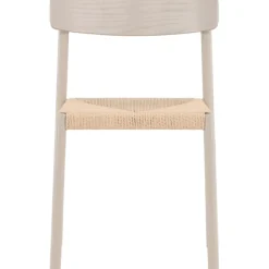 Matstol med rottingsits - Greige