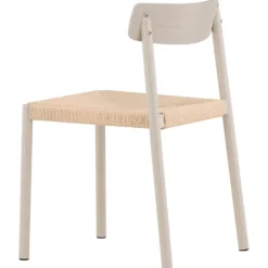 Matstol med rottingsits - Greige