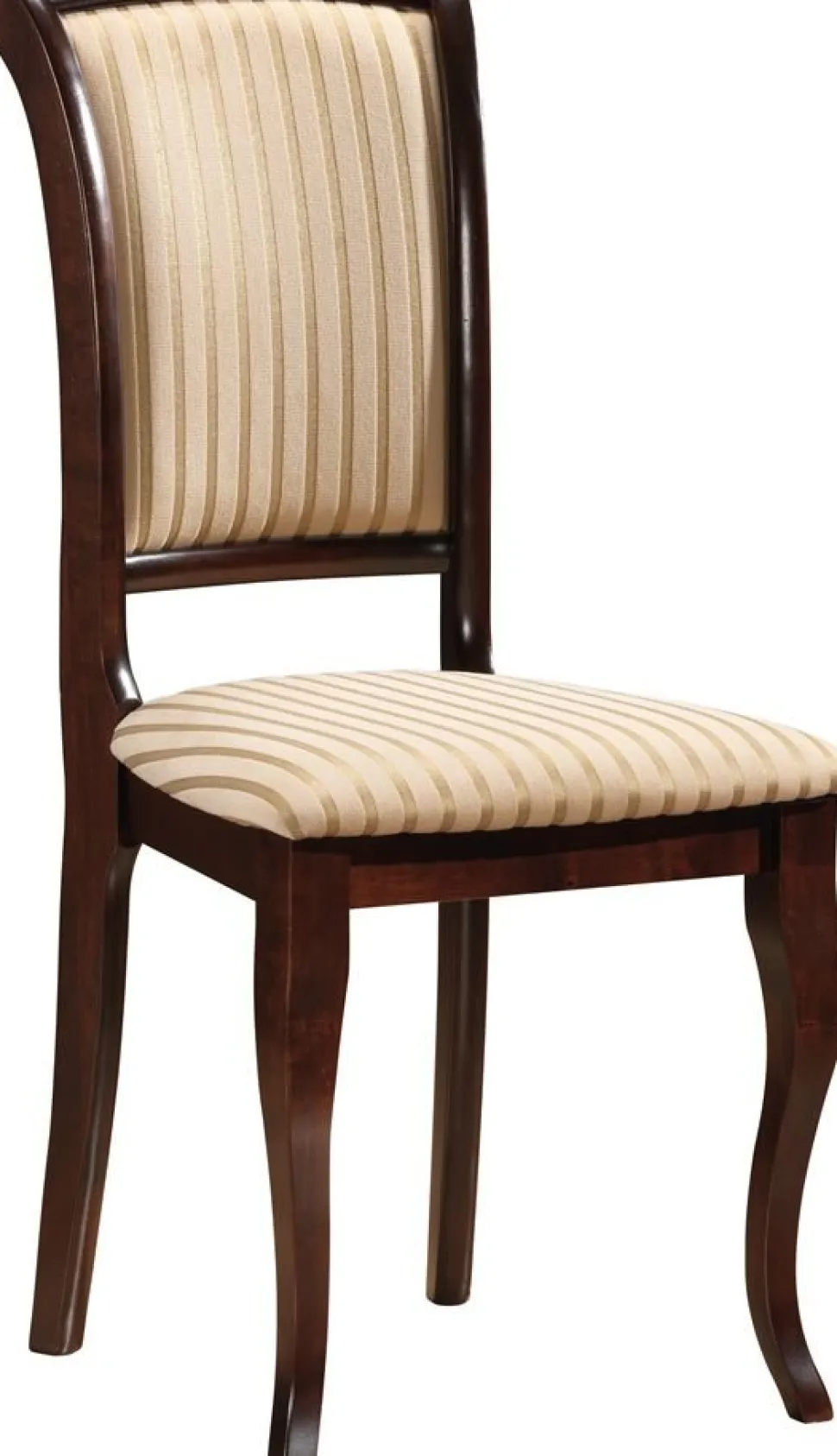 Matstol mörk valnöt/beige - Hudson