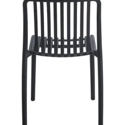 Matstol Noa i svart - Stapelbar
