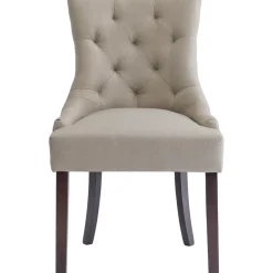 Matstol Tuva - Beige med bruna ben + Fläckborttagare för möbler