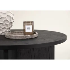 Melker soffbord Ø65 cm - Svart