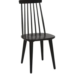 Mellby matgrupp 140 cm bord med 4 st svarta Dalsland pinnstolar - Vit / Svart + 4.00 x Stolsdyna