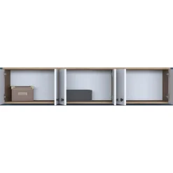 Mendy väggskåp 180 cm - Valnöt/vit