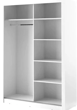 Mervyn vit garderob med skjutdörrar B150 cm